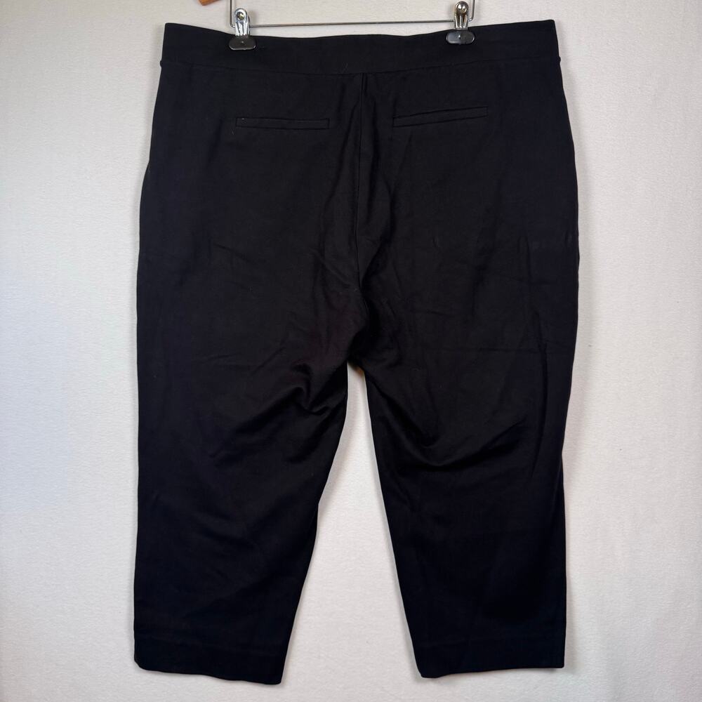 Studio by TORRID Pull On Relaxed Taper Pant Black Office Casual Basic size 3S - Picture 2 of 7